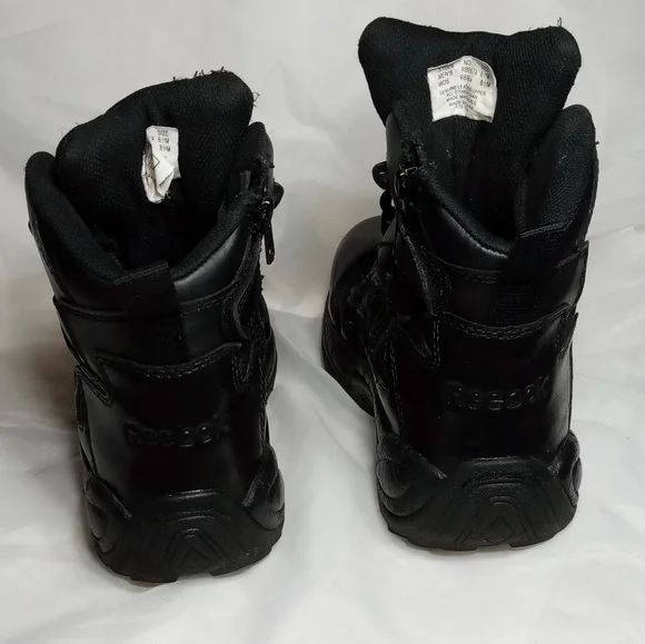 Reebok RB864 Rapid Response Composite Toe Side Zip 6 Black Boot Sz 8.5 - Picture 3 of 13